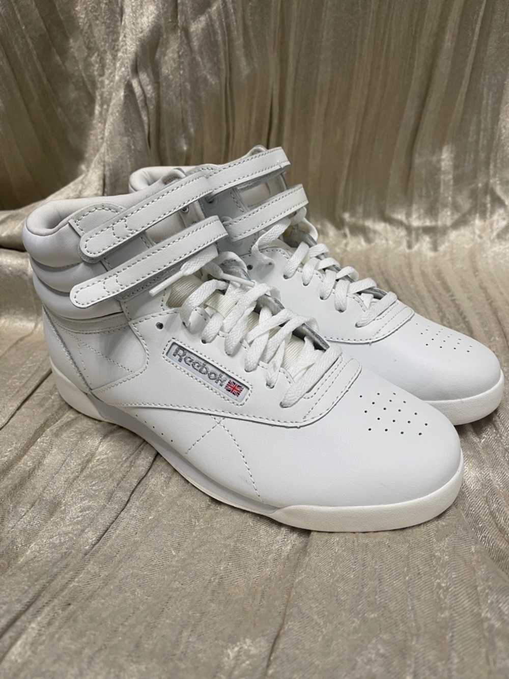 Reebok Freestyle Hi White Sneakers
